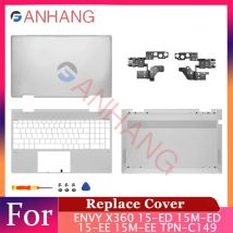 For ENVY X360 15-ED 15-EE TPN-C149 C148 Replace LCD Back Cover Front Bezel Palmrest Bottom Case Hinges L93203-001 L93204-001