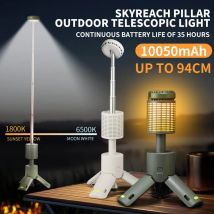 Składana lampa kempingowa Przenośne latarnie teleskopowe Wbudowana wodoodporna lampa magnetyczna 10000 mAh na zewnątrz z trójkątną podstawą