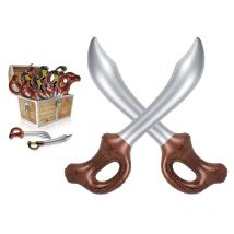 1 Stück aufblasbare Piratenschwerter, Halloween-Spielzeug, PVC-Luftmesser für Kinder, Geburtstagsparty-Dekorationen für Kinder, Jungen, Geschenke