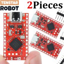 TENSTAR 2 szt. Płytka Rozwojowa NRF52840 Kompatybilna z Nice!Nano V2.0 Bluetooth Split Keyboard Pro Micro Red Board