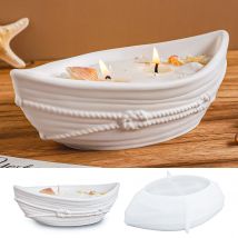 Fai da te barca candela ciotola stampo in silicone vassoio di stoccaggio in cemento stampi aroma tazza di gesso resina cemento vaso di fiori stampo per colata decorazioni per la casa