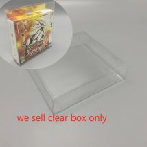 Copertura trasparente trasparente per scatola di visualizzazione per console di gioco versione UE 3DS Custodia protettiva in plastica PET