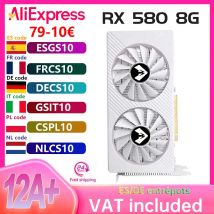 SOYO-tarjetas gráficas Radeon RX580 8G GDDR5, tarjeta de memoria para videojuegos, PCIE3.0x16 GPU, componentes de ordenador de escritorio AMD RX 580 8G