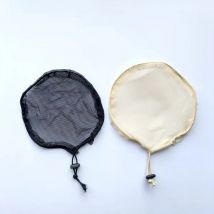 Siatka na kok z włosów Poliestrowa siatka na kucyk Siatka na włosy Siatka na kucyk Siatka na perukę Afro Puff Czarna siatka na włosy z regulowanym paskiem