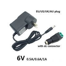 Power Supply 6v 600ma Source 6 Volt Transformer 6v 600 ma Power Adapter 6 Volt Source 6v 500ma 220V 110v to 6v Converter 1A DC
