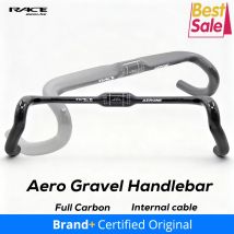 BERIJIE Full Carbon Aero Gravel Handlebar,Road Handlebars Internal Cables Racing Bike Drop Bent Bar 31.8*360/380/400/420mm