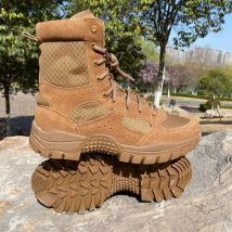 2026 Sommer Mesh Atmungsaktive Outdoor Herren Ultraleichte Verschleißfeste High-Top Reißverschluss Anti-Durchstich Wüsten-Bergsteigerstiefel