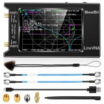 Ulepszony analizator anten wektorowych NanoVNA 50 kHz-6,3 GHz 4" Zmierz parametry S HF VHF UHF SWR Opóźnienie fazy Wykres Smith