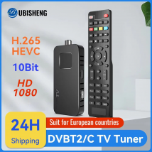 Dla Europy Dekoder telewizji H.265 DVB-T2&C Dolby HD 1080P Mini tuner telewizyjny HEVC 10Bit U8mini Cyfrowy odbiornik naziemny Obsługa WiFi