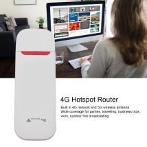 Router 4G portatile Supporto stabile 10 utenti Plug and Play ABS 500Mbps Modem USB 4G LTE con slot per scheda SIM per riunioni di famiglia