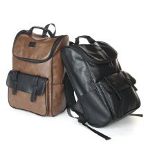 Herren Laptop Rucksack Weiche PU Reise Business Rucksack Outdoor Shopping Wandern Rucksack Mehrzweck Computer Wochenende Schultasche