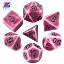 Einzigartige Kühle Retro Wirkung Würfel Set 7 Teile/satz Polyhedral TRPG DNDGame Spiele für Opaque D4-D20 Multi Seiten Würfel für Board spiel