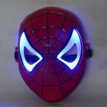 Maska LED Spider-Man Spiderman Cosplay Iron Man Hulk Maska Kapitan Ameryka Kostium Superbohater Cosplay Halloween Cosplay Party Rekwizyt