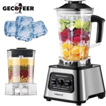 GECOFEER 6000W Potente Frullatore Mixer Spremiagrumi Frullatore Frullatori da Tavolo Contenitore da 2,5 L Robot da Cucina per Ghiaccio Noci Frutta