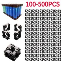 500PCS 18650 Supporto per batteria al litio Anti vibrazione Staffa per batteria in plastica Portatile 18650 Batterie cilindriche Scatola di immagazzinaggio