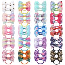 10PCS 3 Zoll Band Haar Bögen Elastische Haar Krawatten Haar Bands Haar Zubehör für Baby Mädchen Kleinkinder Kleinkind geschenke Großhandel