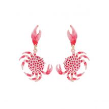 ZAA Summer Beach Style Exaggerated Cute Crab Earrings
