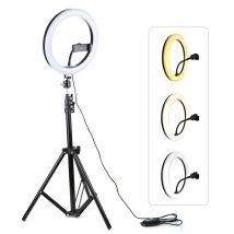 Profissional LED Selfie Ring Light Camera Phone USB ring lamp fotografia luce con supporto per