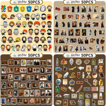 Set di 50 Adesivi Harrier Potters, Decorazioni Kawaii per Diari, Materiale Decorativo, Adesivi Impermeabili per Bottiglie e Giocattoli