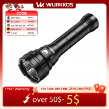 Wurkkos DL70 buceo súper brillante doble 26650 batería 13000lm IPX8 impermeable buceo subacuático luz LED 4 * XHP50B 4 modos