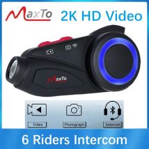 Maxto M3S Motorradhelm Bluetooth Headset Intercom Wasserdichtes Objektiv WiFi 2K Videorecorder DVR Interphone