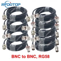 Q9 BNC auf BNC Stecker Buchse Crimp 50 Ω RG58 Koaxialkabel Verlängerung Pigtail 10CM-18M Q9-BNC-50-3 Radio Antenne RF Jumper