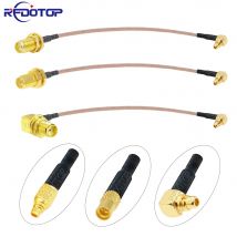 1PCS RG-316 MMCX Maschio Femmina a SMA Maschio Femmina FPV Antenna Cavo del Connettore RG316 Pigtail Jumper RF Coassiale cavo di prolunga
