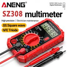 ANENG SZ308 Multimetr cyfrowy Miernik rezystancji napięcia Miernik prądu AC/DC Elektryk Podświetlenie LCD Ohm Test fali prostokątnej