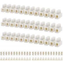 10-teiliges Klemmenblock-Set, 7-teilig, 12 Positionen, zweireihige Klemmenleiste, elektrische Barriere, Draht-Anschlussblock, 10 A, 380 V