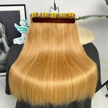 # 27 Fasci biondo miele Grado dritto 12A Fasci di capelli umani vergini non trattati al 100% Estensioni di fasci di capelli colorati