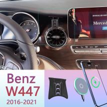 Für Mercedes Benz V250 V260 W447 2016-2021 Magnetische Telefon Halter 15W Drahtlose Lade Telefon Stehen MagSafe Telefon unterstützung Custom