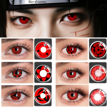 Bio-essenza 1 paio di lenti a contatto Sharingan per occhi Lenti cosplay Lenti anime Uchiha Sasuke Kakashi Lenti Accessori anime