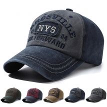 Unisex Nys Stickerei waschen Baseball mützen Frühling und Herbst im Freien verstellbare lässige Hüte Sonnenschutz hut