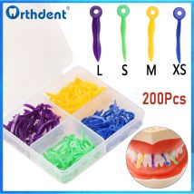 200Pcs Dental Plastic Tooth Gap Wedges with Holes Disposable Refill Interdental Wedge for Tooth Restoration Dentistry Instrument