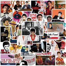 10/30/50 Stück klassische Film Scarface Aufkleber coole Graffiti Aufkleber Dekoration Telefon Fall Skateboard Notebook PVC wasserdicht Aufkleber