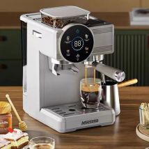 High-Performance Commercial Espresso Machine Touch Screen Temperature Display Automatic Coffee Machine with Milk Tank for Bakery