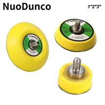 1/2/3 zoll Polieren Schleif Pad Pneumatische Sander Disc Backer Platte Haken & Schleife für Pneumatische Dreh Werkzeug schleifer M6 Gewinde