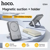 HOCO 10000Mah Powerbank a ricarica rapida wireless magnetica per iPhone 16 15 Pro Max PD20W Batteria extra con supporto per viaggi a casa