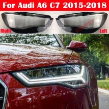 Auto Kopf Lampe Licht Fall Für Audi A6 C7 2015-2018 Auto Front Scheinwerfer Objektiv Abdeckung