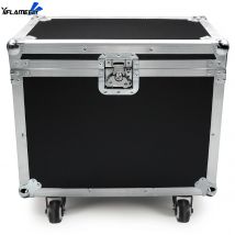 Caja de aerolínea Yiflamefly, caja de Gator resistente con ruedas integradas y mango de remolque retráctil para luz con cabezal móvil de 2 uds.
