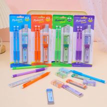 Druckbleistift-Set 0,5 mm mit Mine-Nachfüll-Radiergummi-Lineal zum Schreiben, Skizzieren, Kunst, Zeichnen, Malen, Schule, automatische Bleistifte