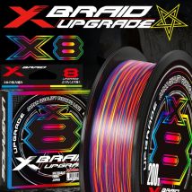 Japan Original Xbraid Upgrade X8 Multicolore 2024 NEW High Stength Multifilament Line Fishing 1000M/500M/300M Lenza da pesca in acqua salata super liscia Lenze intrecciate resistenti all'abrasione