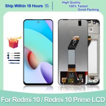 6,5" IPS für Xiaomi Redmi 10 LCD-Display 21061119 AG Touchscreen-Digitizer für Redmi 10 Prime LCD 21061119 DG-Ersatzteile