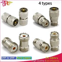 UHF a UHF PL259 SO239 Connettore maschio/femmina SL16 Adattatore radio coassiale RF Convertitore jack con spina in rame dritto Lotto a bassa perdita