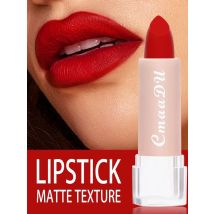1 Pcs Velvet Matte Lipstick Long-Lasting Non-Stick Cup Waterproof Moisturizing Lip Gloss Fashion Classic Shades For Daily & Date