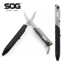 SOG BATON Q1 Taktischer Stift 4-in-1-Multitool-Set, Klappschere, Schraubendreher, EDC-Taschenwerkzeuge für Überleben, Wandern, Notfälle