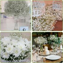 Künstliche Kunststoffblume Gypsophila Outdoor Garten Hof Zuhause Zimmer Vase Tisch Hochzeit Brautstrauß DIY Geschenk Zubehör Girlande