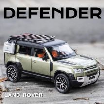 Maßstab 1:24 Land Rover Defender Range Rover Modellauto Spielzeug Metalldruckguss Sound Licht Geländewagen Miniaturmodelle Jungen Geschenke
