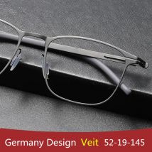 Deutschland Marke Dünne Stahl Brillen Männer Platz Business Gläser Rahmen Ultraleicht Design Frauen Brillen Schraubenlose Rand Brille