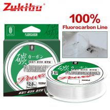 Zukibo 50m 100m 100% Fluor kohlen wasserstoff Angelschnur super starke Mono filament Karpfen Angelschnur Japan Kohle faser Leader Line 2-85lb